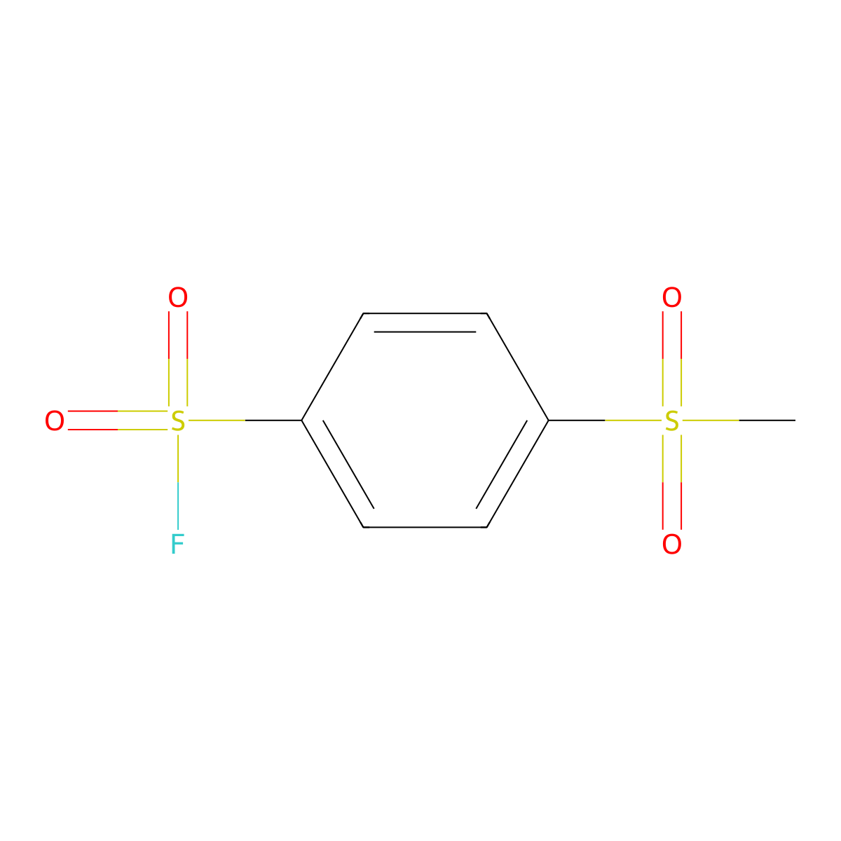 4-Methanesulfonylbenzene-1-sulfonyl fluoride molecular structure, CAS 1369022-02-5