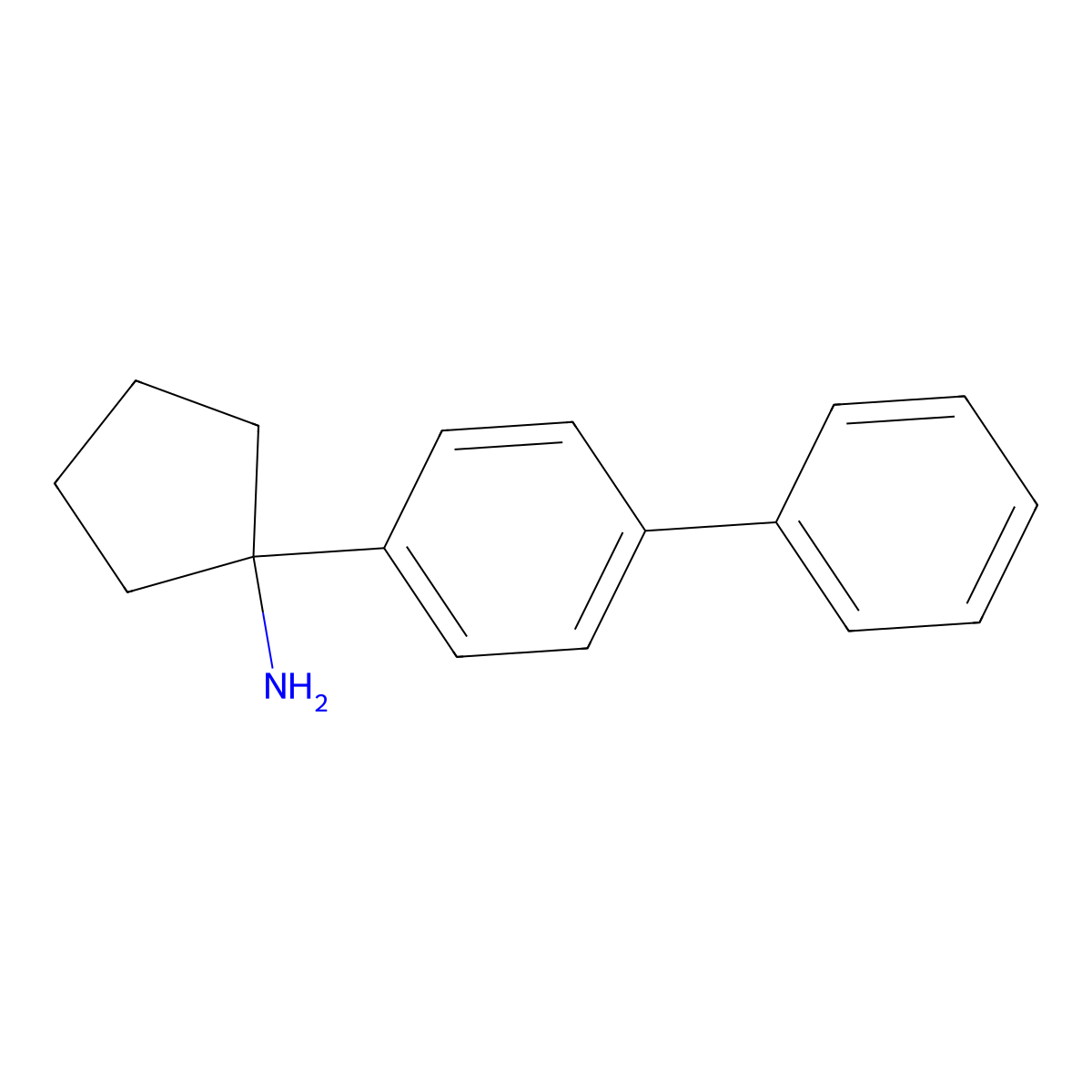 1-(4-Biphenylyl)cyclopentanamine molecular structure, CAS 1369031-97-9