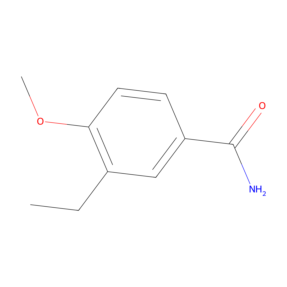3-Ethyl-4-methoxybenzamide molecular structure, CAS 1369035-74-4