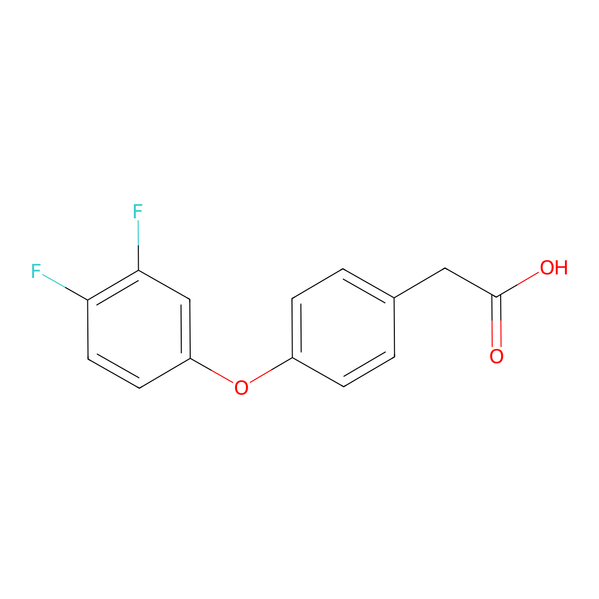 2-[4-(3,4-Difluorophenoxy)phenyl]acetic acid molecular structure, CAS 1369046-67-2