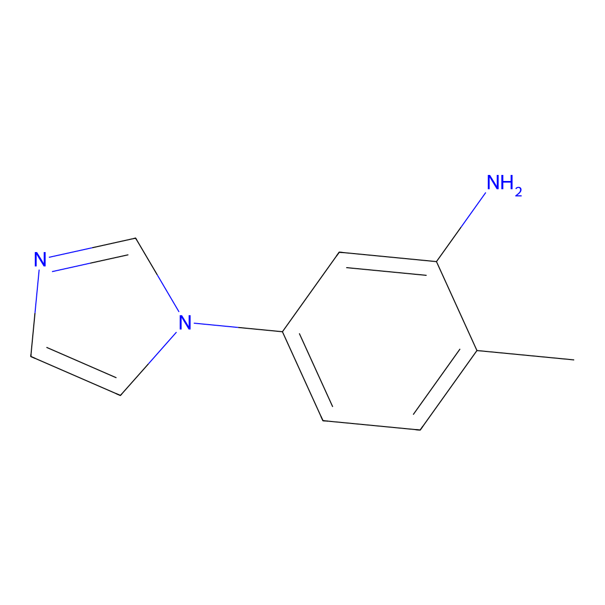 5-(1H-Imidazol-1-yl)-2-methylaniline molecular structure, CAS 1369061-86-8