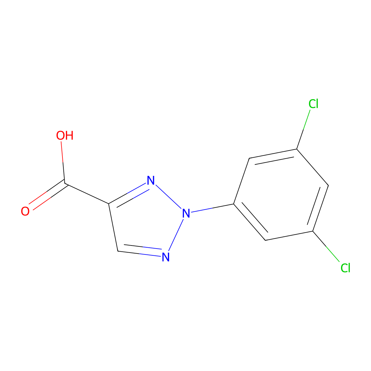 2-(3,5-Dichlorophenyl)-2H-1,2,3-triazole-4-carboxylic acid molecular structure, CAS 1369070-69-8