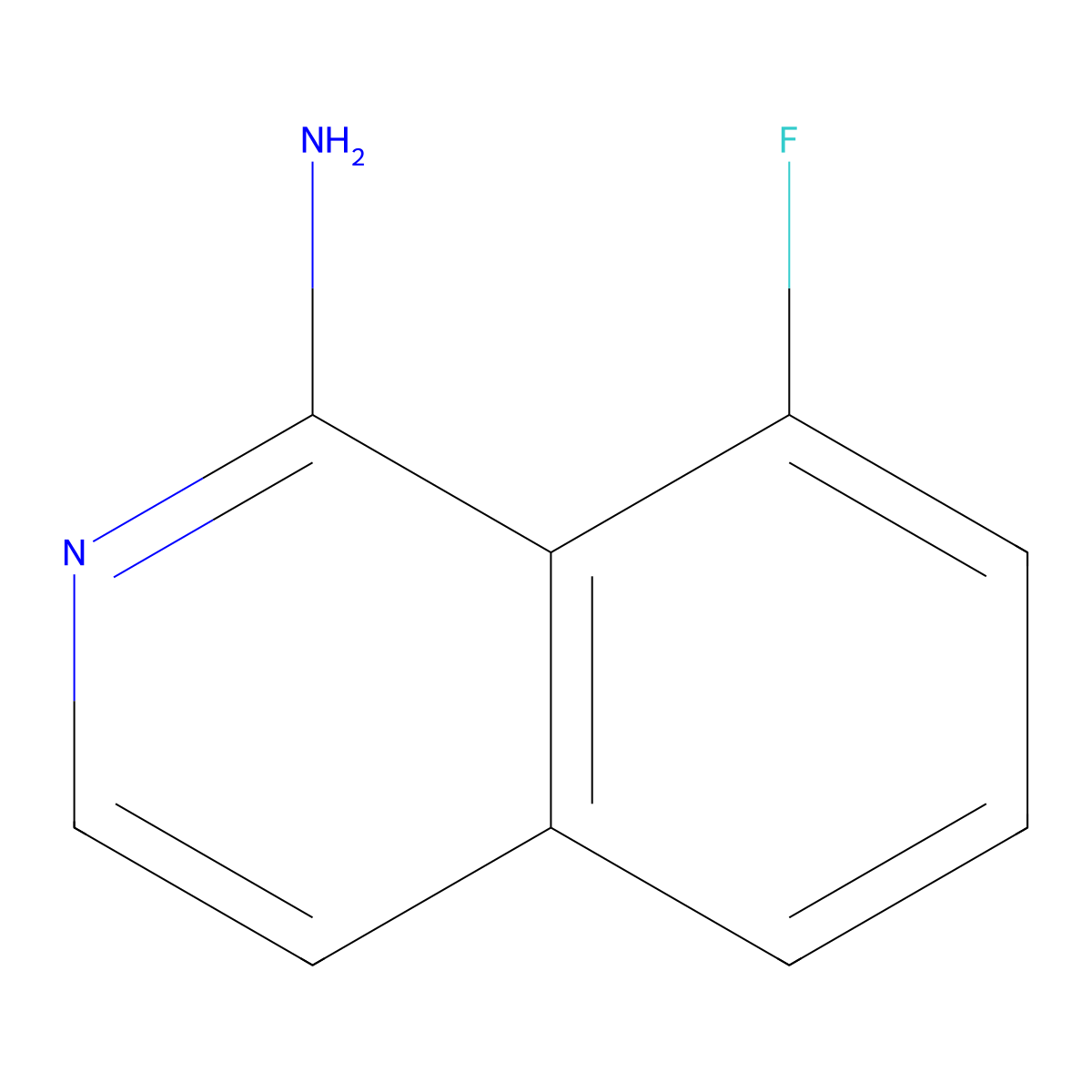 8-Fluoroisoquinolin-1-amine molecular structure, CAS 1369071-72-6