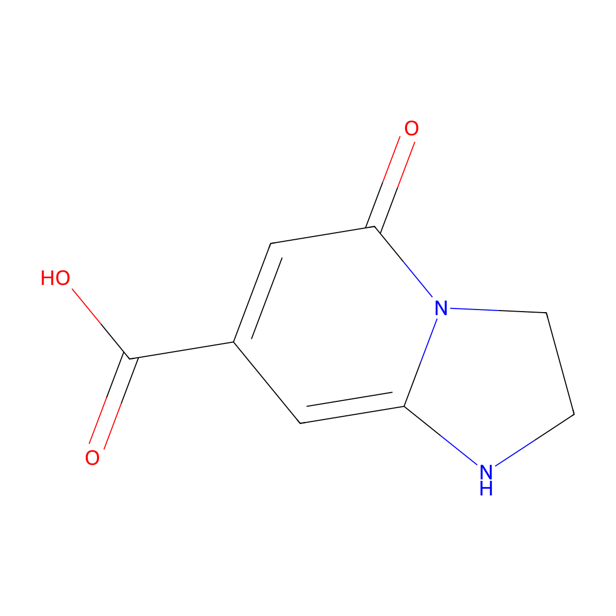 5-Oxo-1,2,3,5-tetrahydroimidazo[1,2-a]pyridine-7-carboxylic acid molecular structure, CAS 1369094-48-3