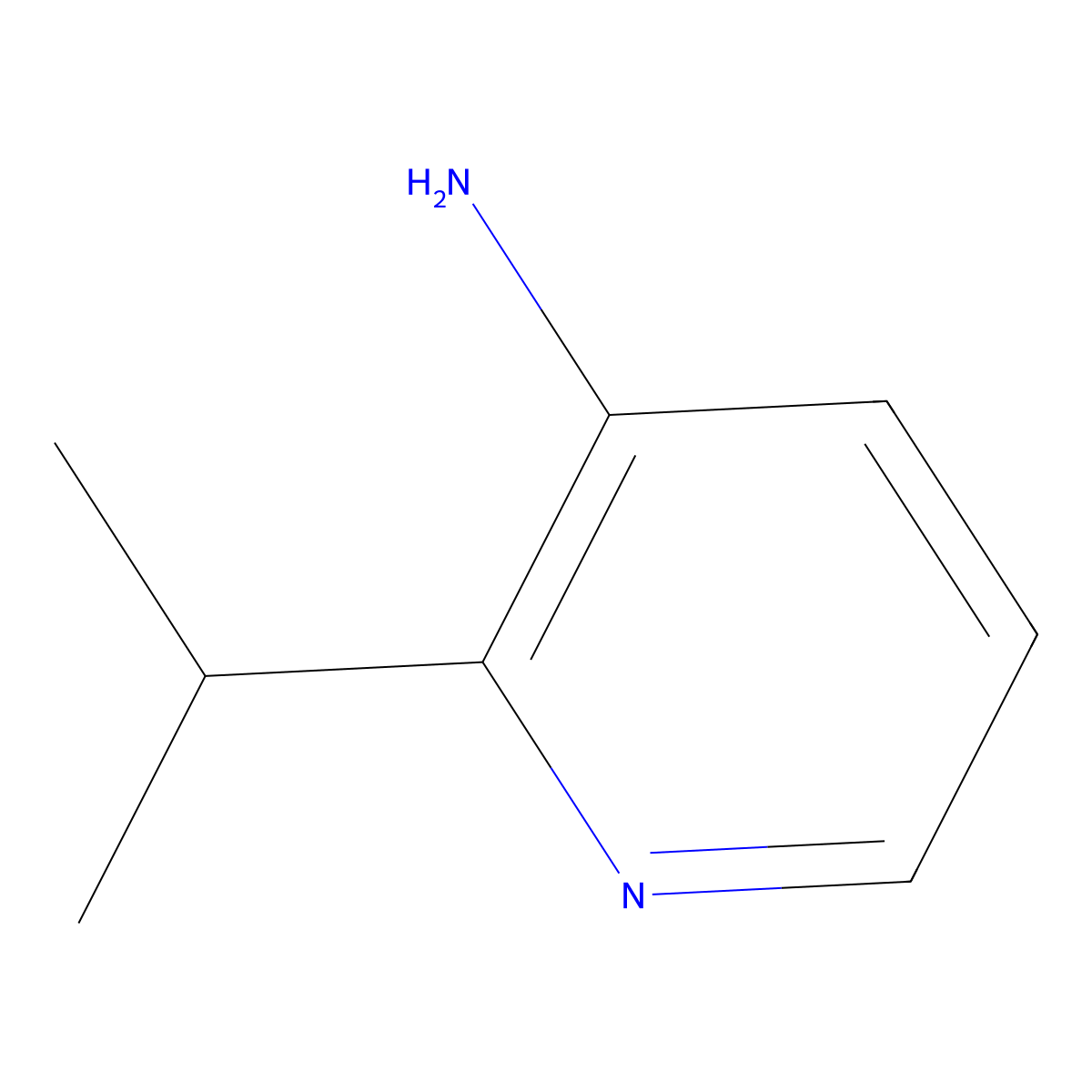 2-Isopropylpyridin-3-amine molecular structure, CAS 1369105-90-7