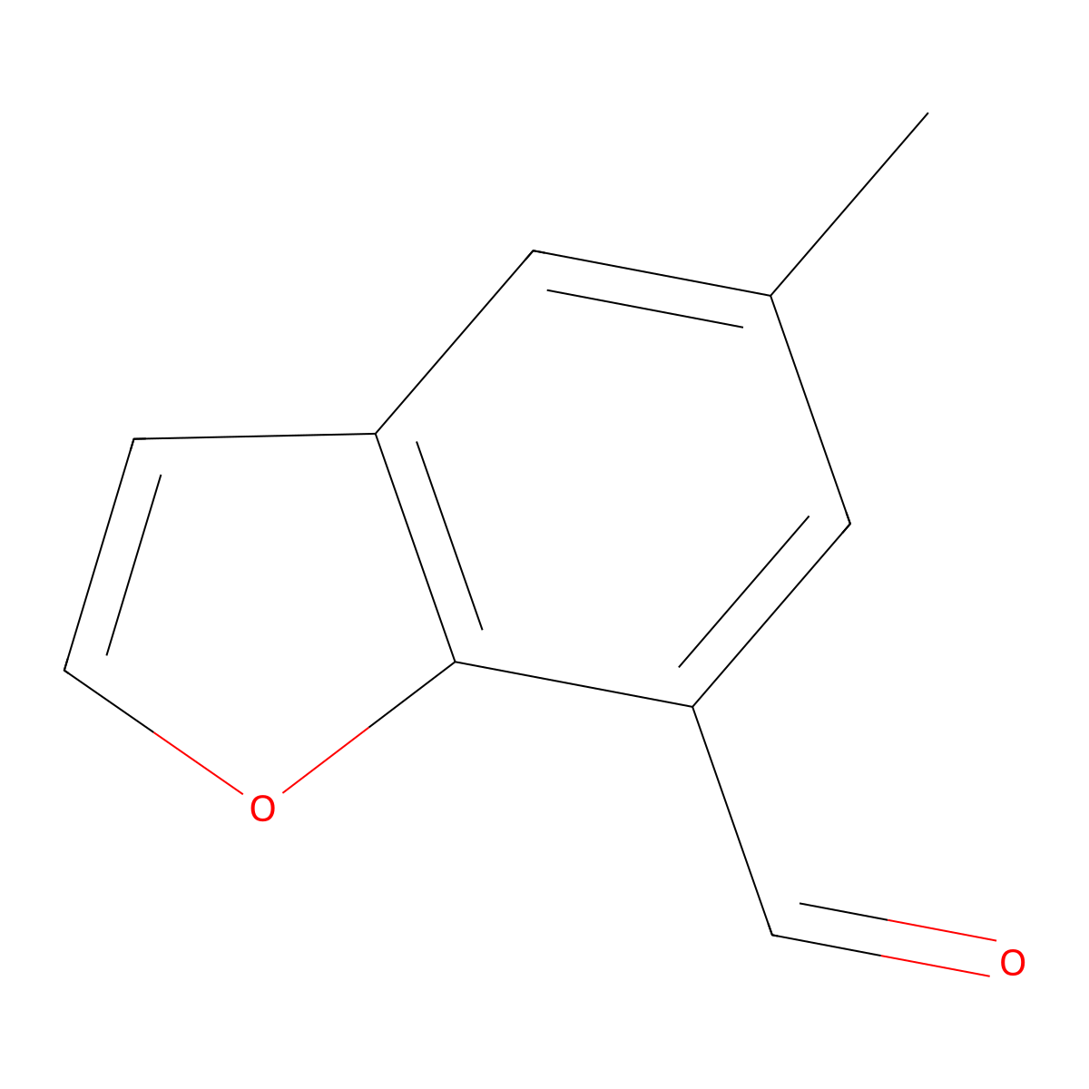 5-Methyl-1-benzofuran-7-carbaldehyde molecular structure, CAS 1369106-79-5