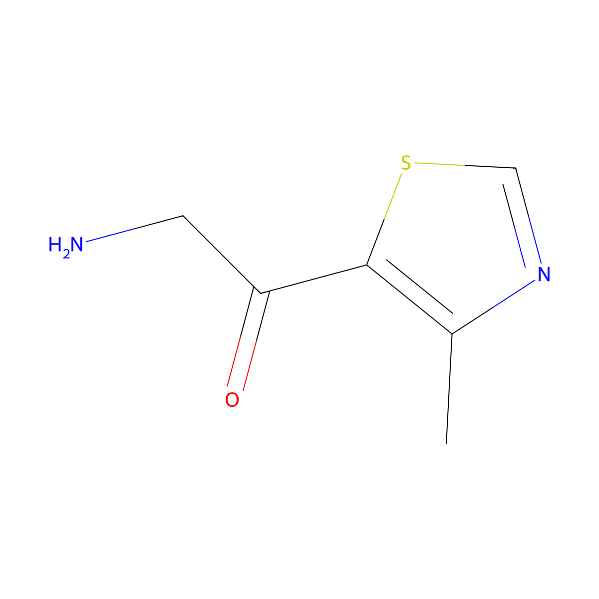 2-Amino-1-(4-methyl-1,3-thiazol-5-yl)ethan-1-one molecular structure, CAS 1369107-52-7
