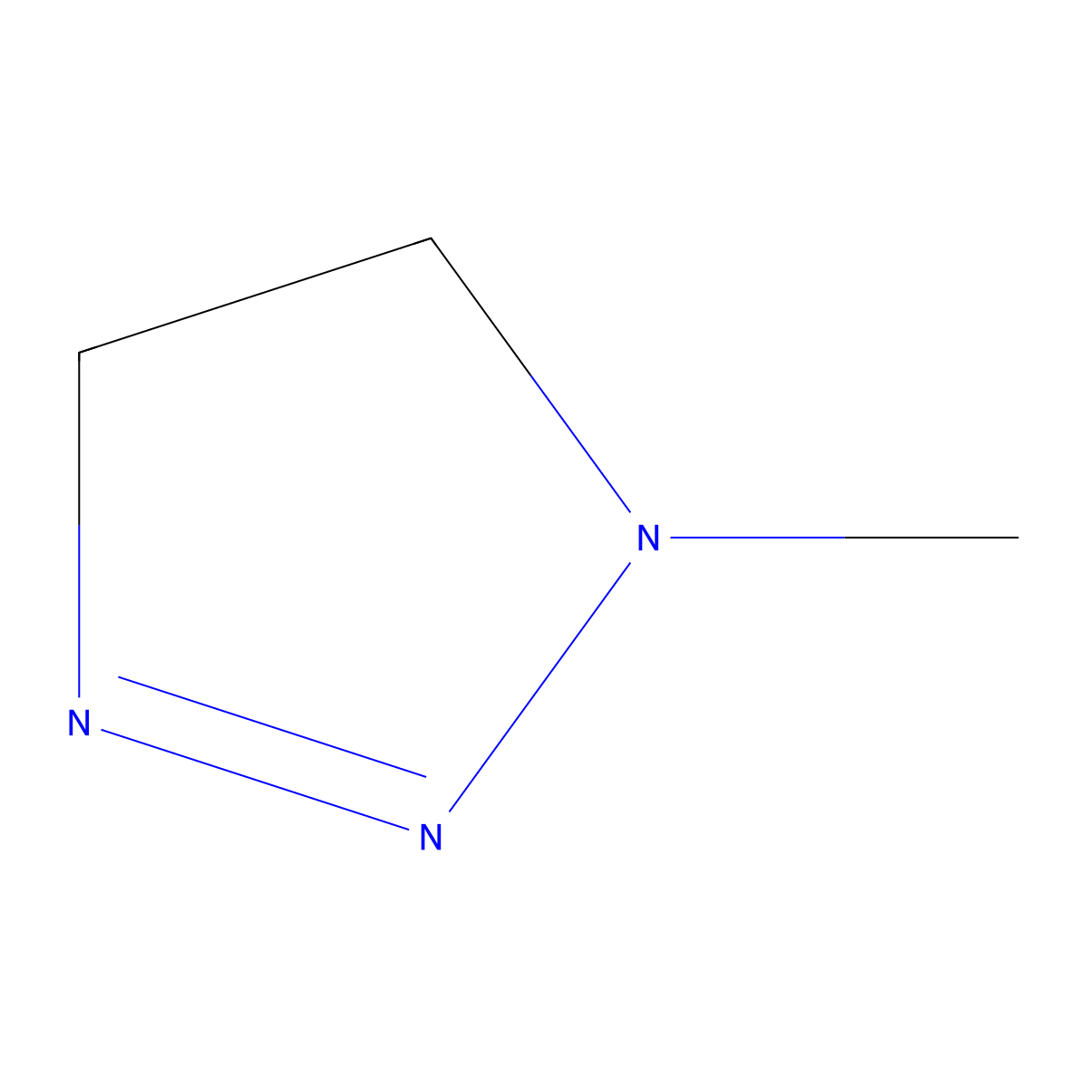 1-Methyltriazoline molecular structure, CAS 136911-37-0