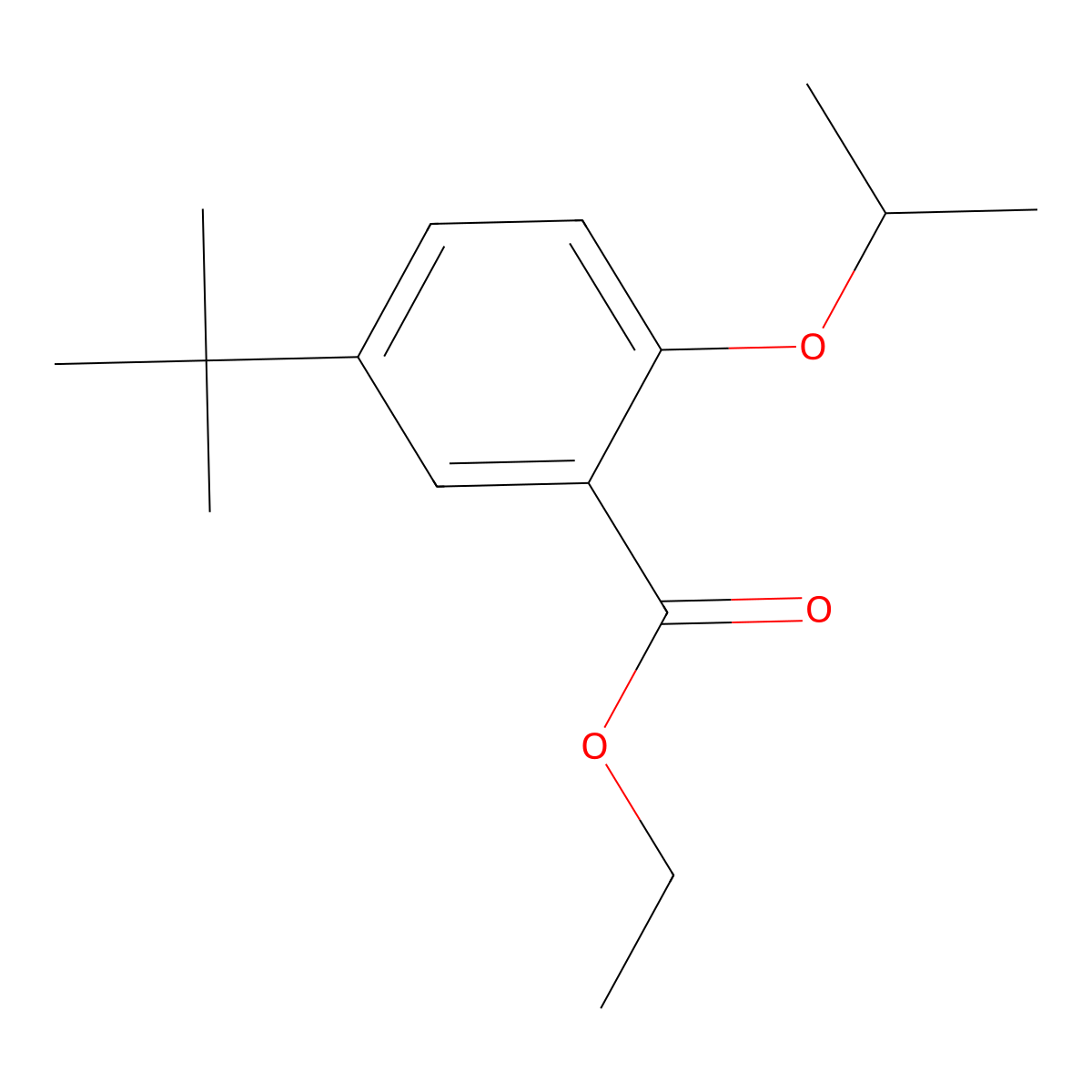 Ethyl 5-(tert-butyl)-2-isopropoxybenzoate molecular structure, CAS 1369120-56-8