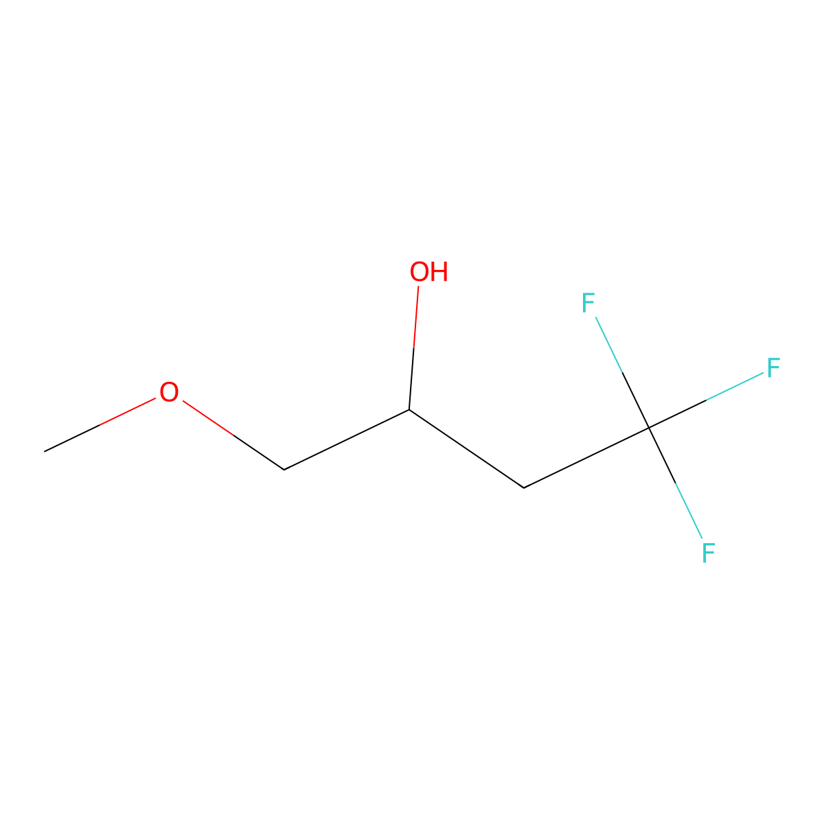 4,4,4-Trifluoro-1-methoxybutan-2-ol molecular structure, CAS 1369123-52-3