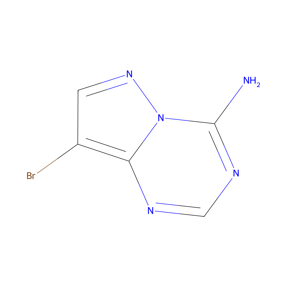 8-Bromopyrazolo[1,5-a][1,3,5]triazin-4-amine molecular structure, CAS 1369124-68-4