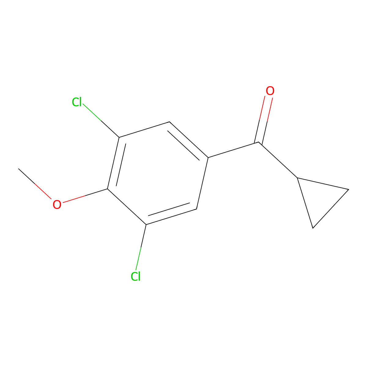 Cyclopropyl(3,5-dichloro-4-methoxyphenyl)methanone molecular structure, CAS 1369135-54-5