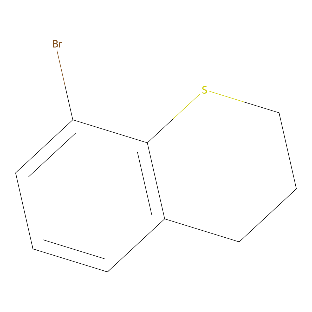 8-bromo-3,4-dihydro-2H-1-benzothiopyran molecular structure, CAS 1369139-45-6