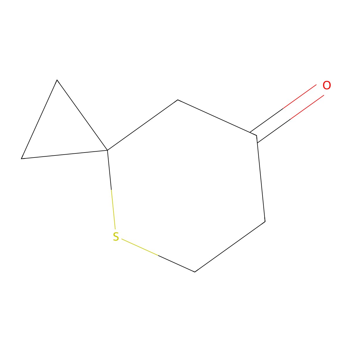 4-Thiaspiro[2.5]octan-7-one molecular structure, CAS 1369143-06-5