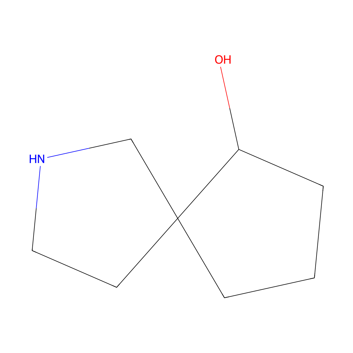 2-Azaspiro[4.4]nonan-6-ol molecular structure, CAS 1369143-42-9