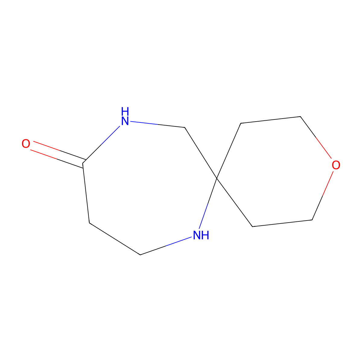 3-Oxa-7,11-diazaspiro[5.6]dodecan-10-one molecular structure, CAS 1369143-48-5