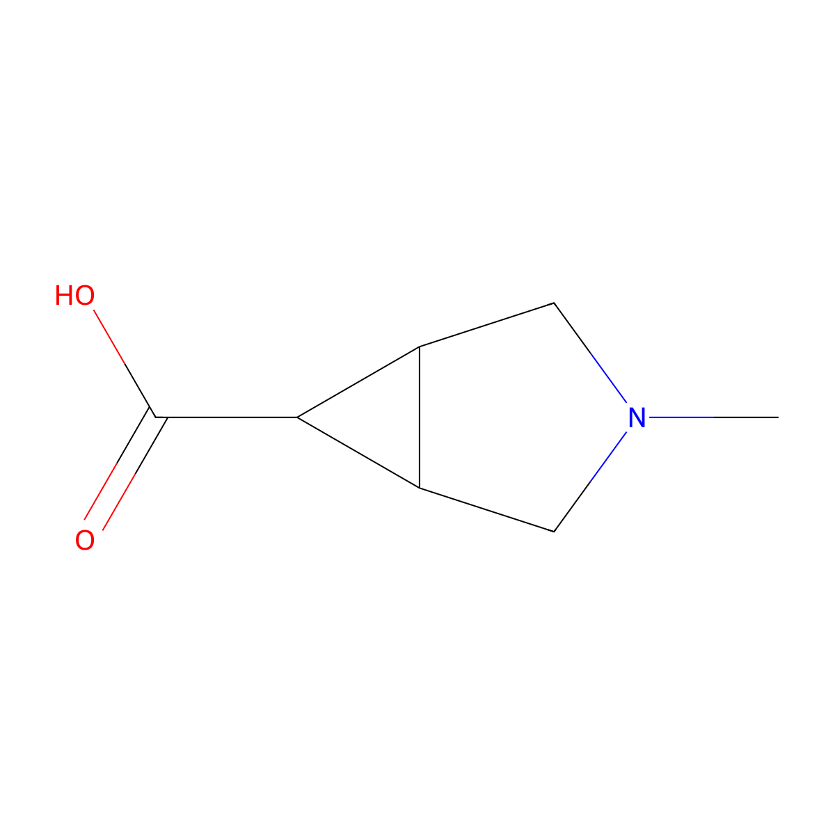 rel-(1R,5S,6r)-3-methyl-3-azabicyclo[3.1.0]hexane-6-carboxylic acid molecular structure, CAS 1369143-72-5