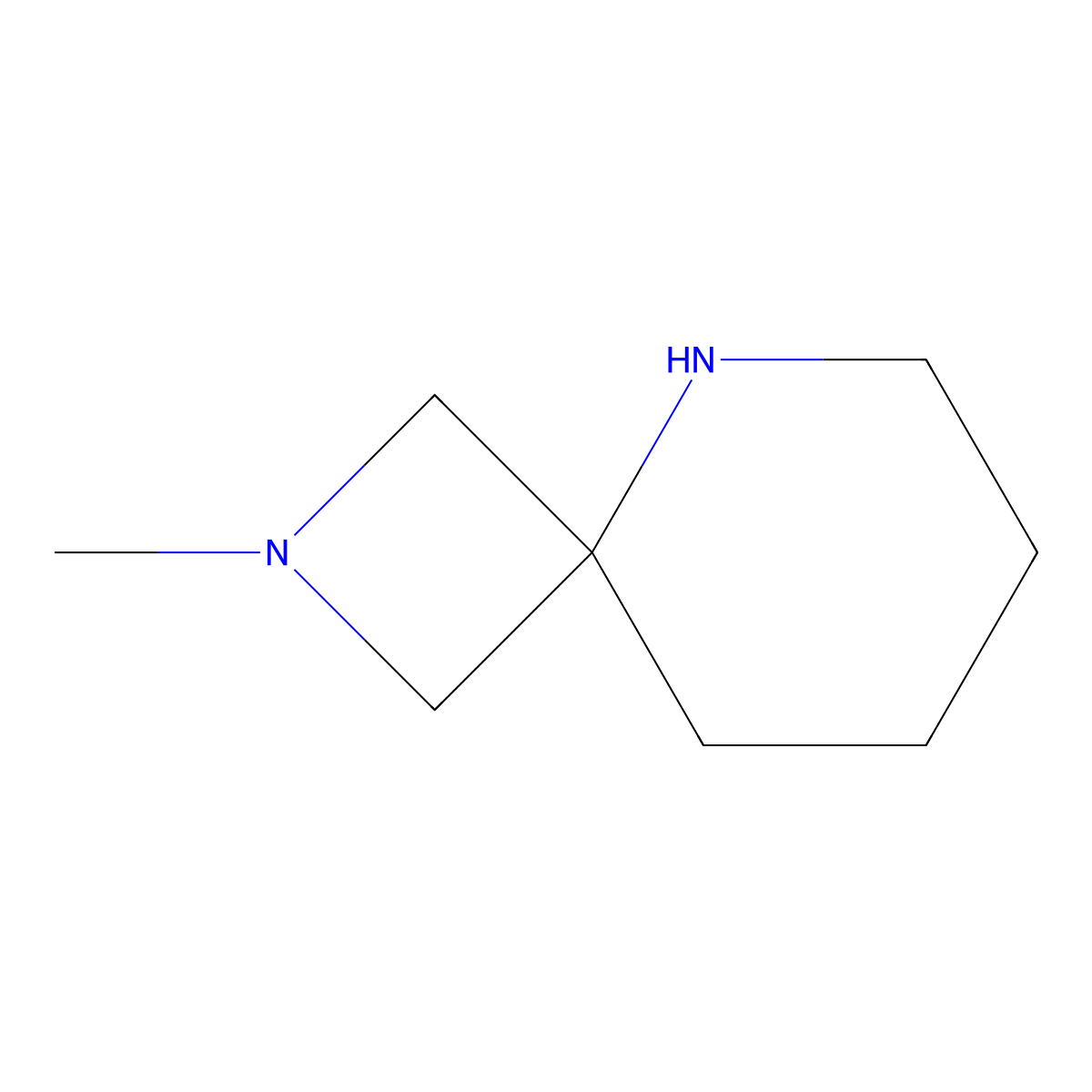2-Methyl-2,5-diazaspiro[3.5]nonane molecular structure, CAS 1369144-28-4