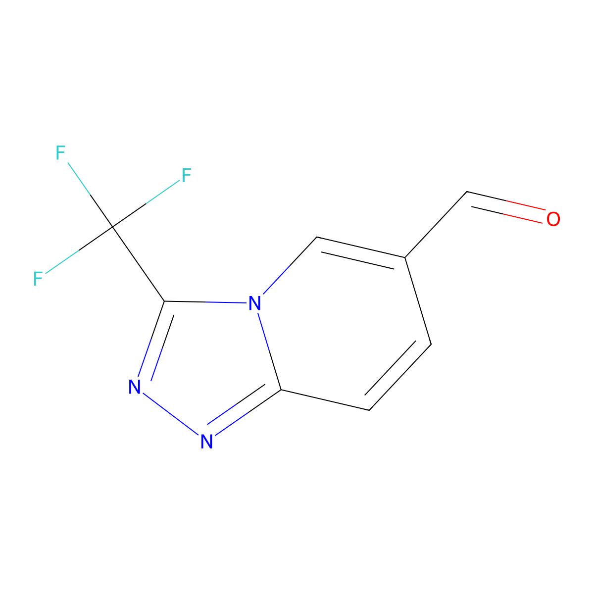 3-(Trifluoromethyl)-[1,2,4]triazolo[4,3-a]pyridine-6-carbaldehyde molecular structure, CAS 1369145-85-6