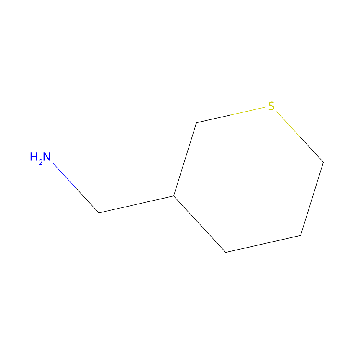 (Thian-3-yl)methanamine molecular structure, CAS 1369145-95-8