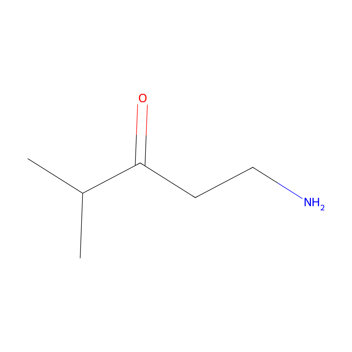 1-Amino-4-methylpentan-3-one molecular structure, CAS 1369147-17-0