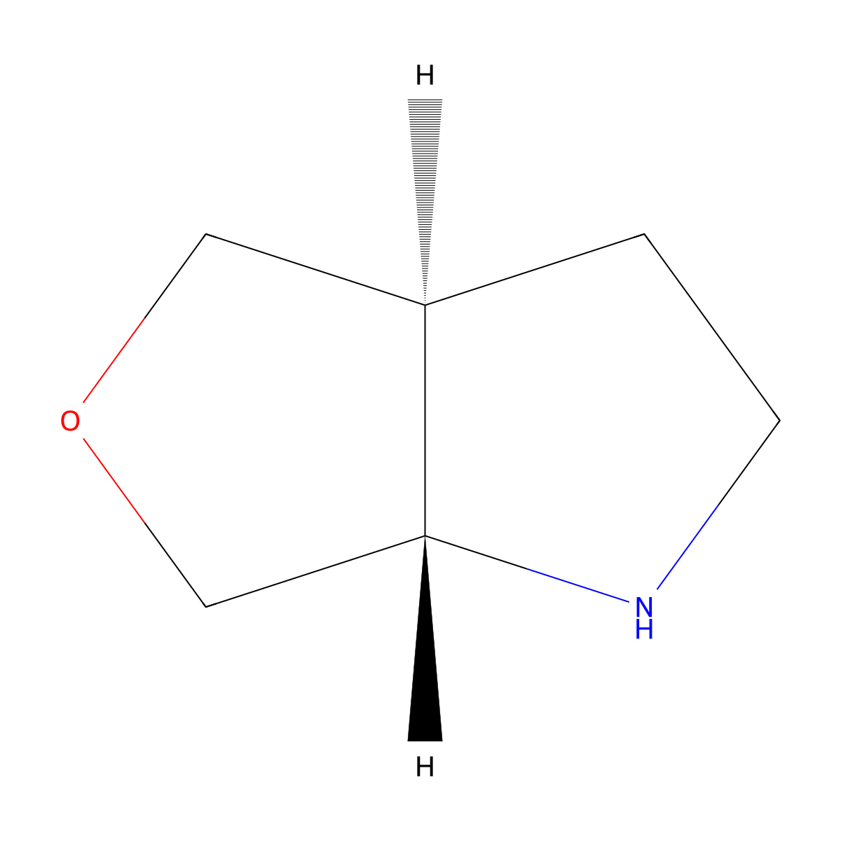rac-(3aR,6aR)-hexahydro-1H-furo(3,4-b)pyrrole molecular structure, CAS 1369147-22-7