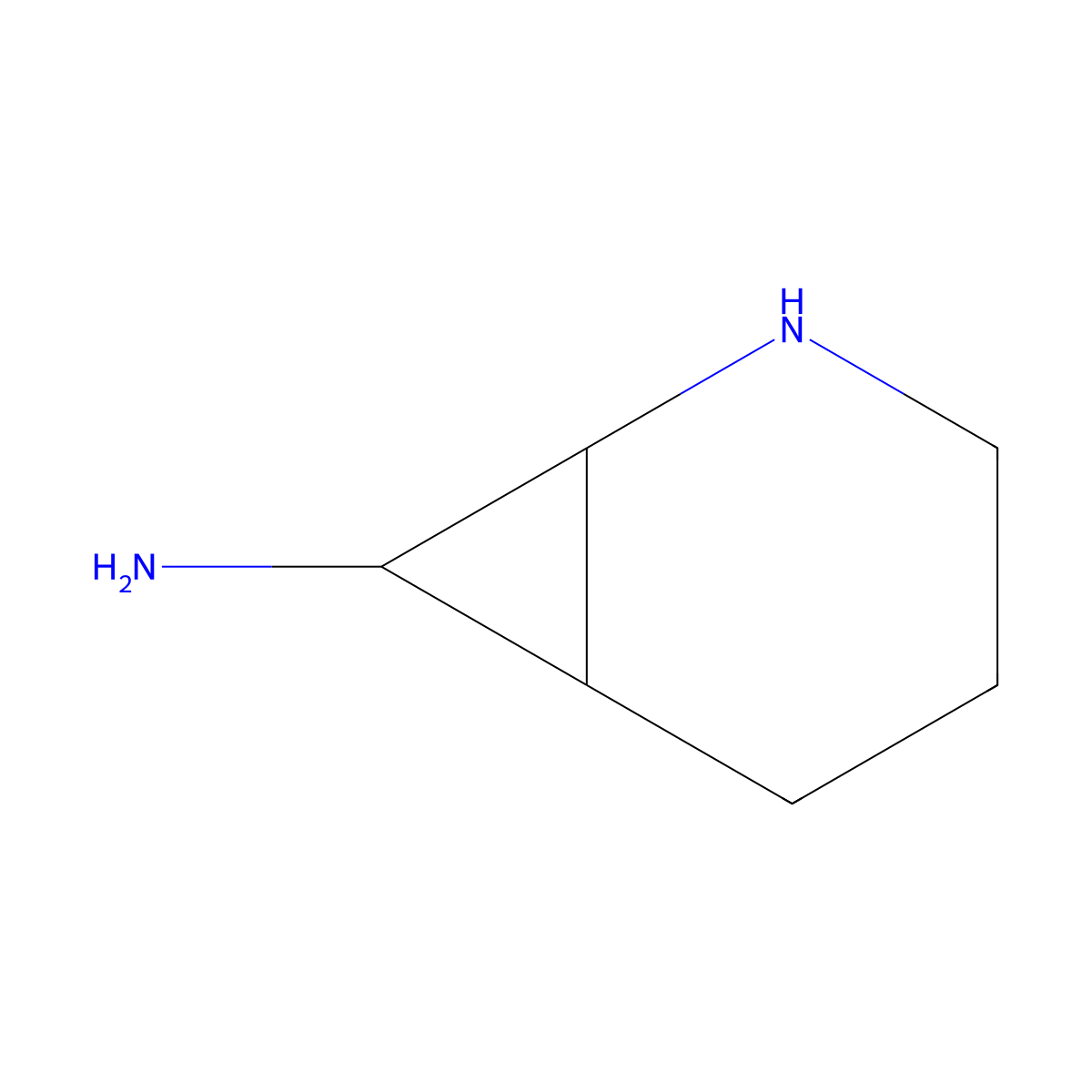 2-Azabicyclo[4.1.0]heptan-7-amine molecular structure, CAS 1369147-54-5