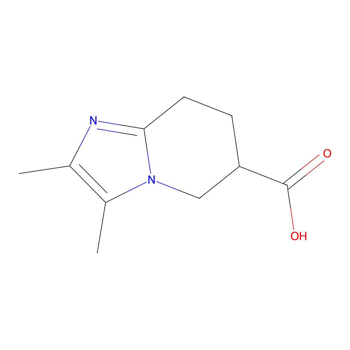 2,3-Dimethyl-5,6,7,8-tetrahydroimidazo[1,2-a]pyridine-6-carboxylic acid molecular structure, CAS 1369149-70-1