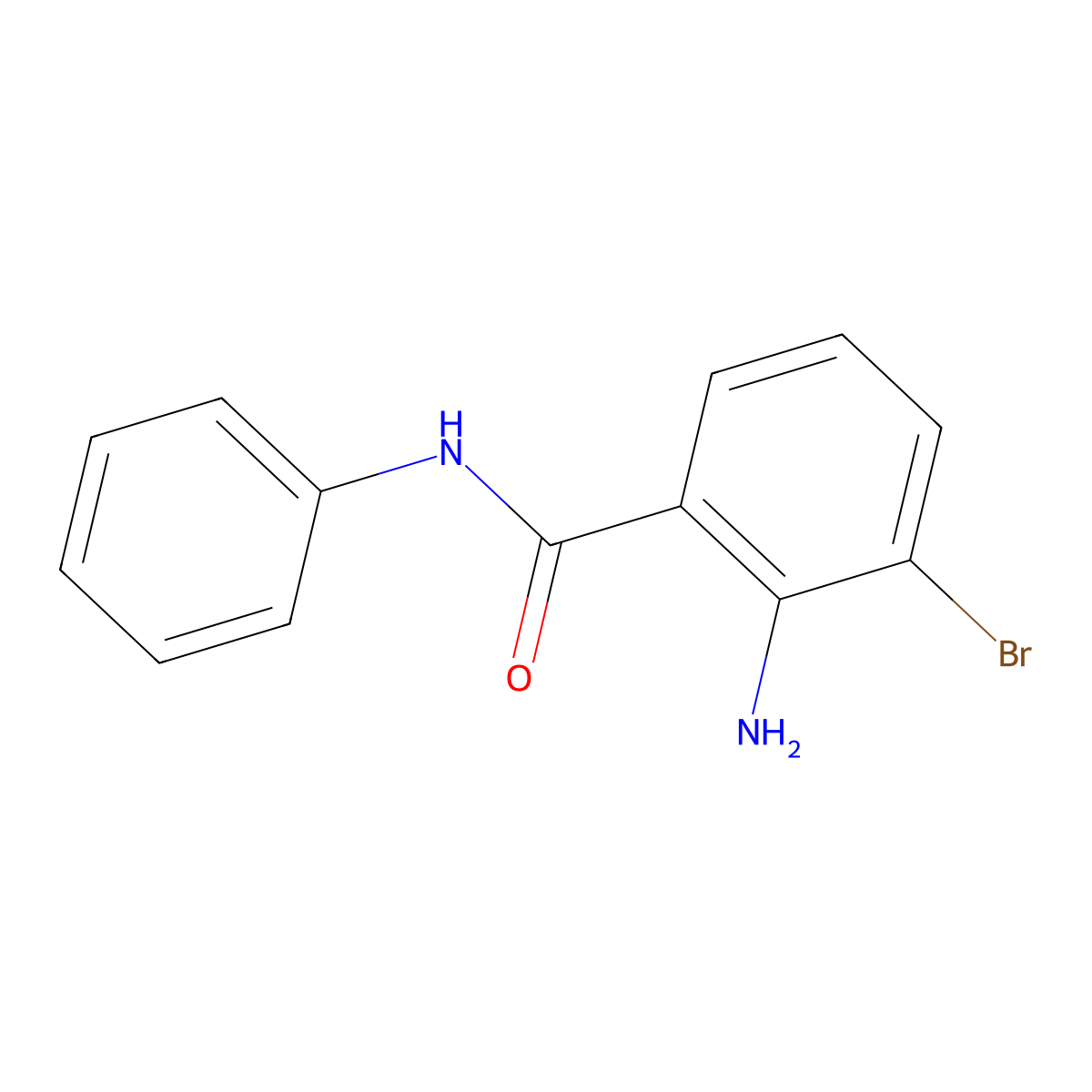 2-Amino-3-bromo-N-phenylbenzamide molecular structure, CAS 1369151-58-5