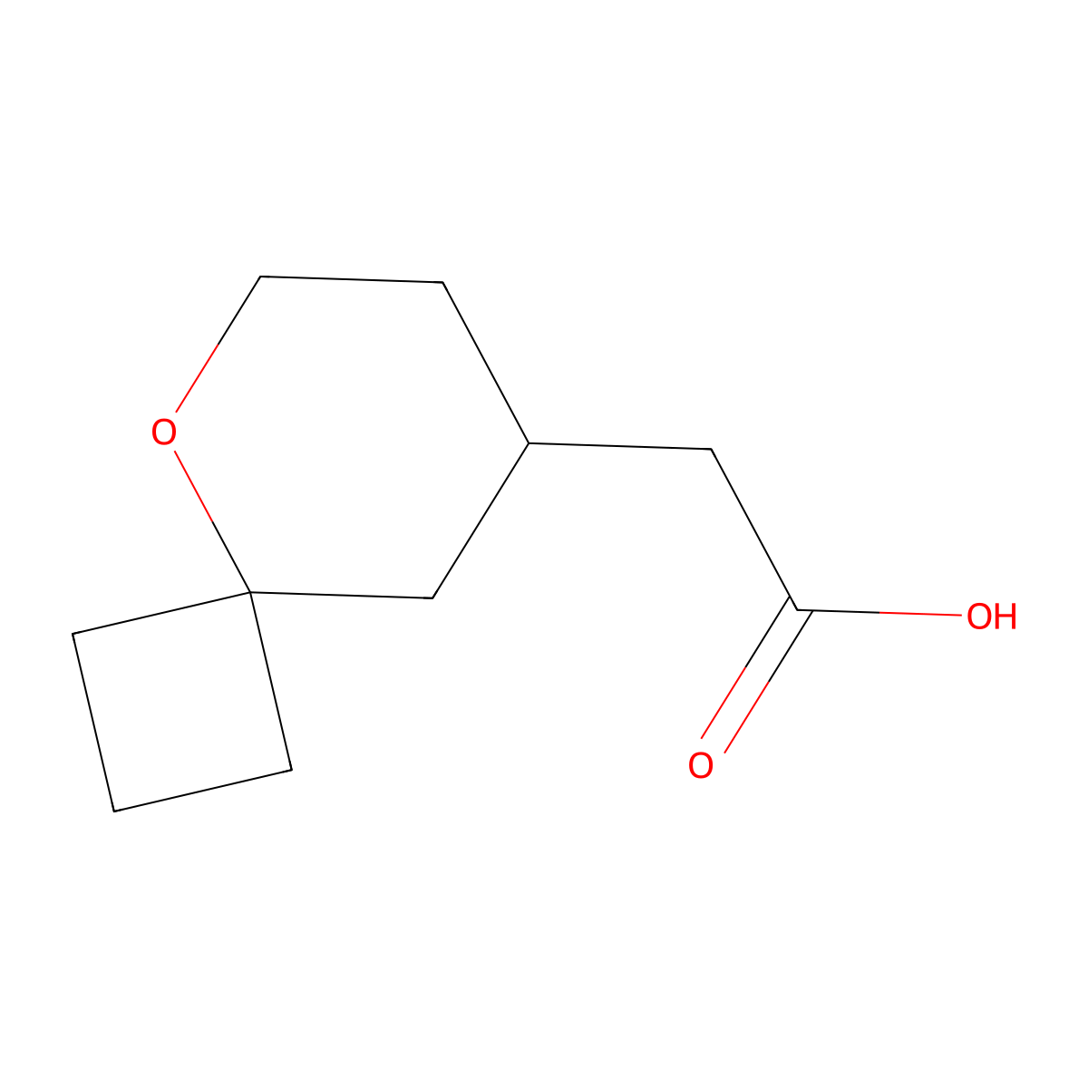 2-(5-Oxaspiro[3.5]nonan-8-yl)acetic acid molecular structure, CAS 1369152-09-9