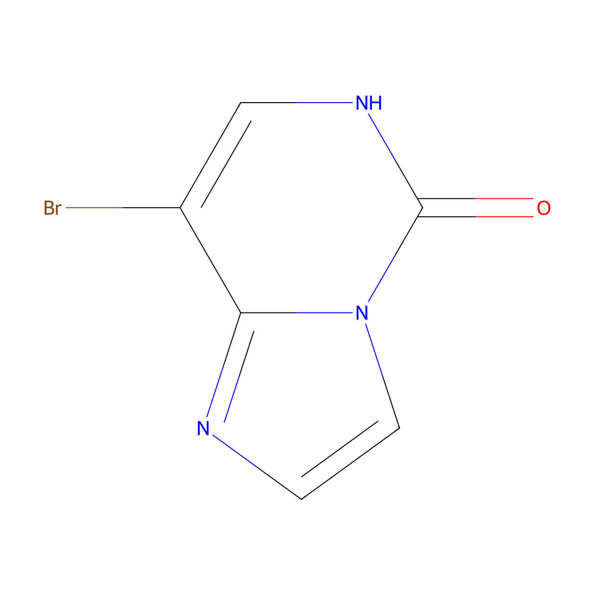 8-bromoimidazo[1,2-c]pyrimidin-5(6H)-one molecular structure, CAS 1369153-25-2
