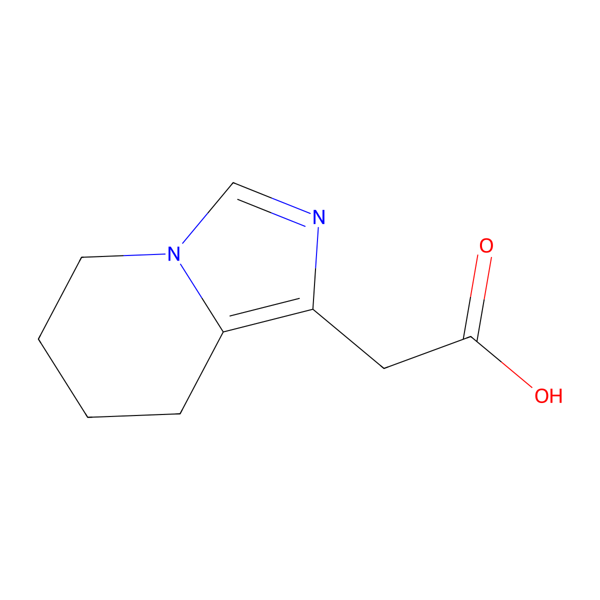 2-{5H,6H,7H,8H-imidazo[1,5-a]pyridin-1-yl}acetic acid molecular structure, CAS 1369158-95-1