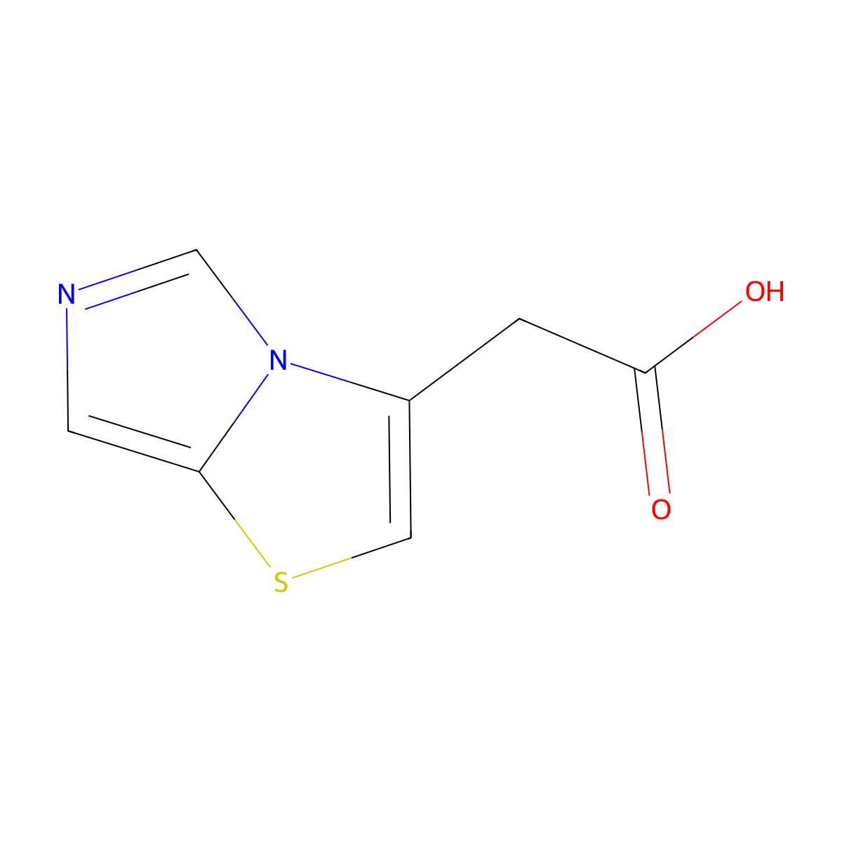 2-{Imidazo[4,3-b][1,3]thiazol-3-yl}acetic acid molecular structure, CAS 1369162-98-0