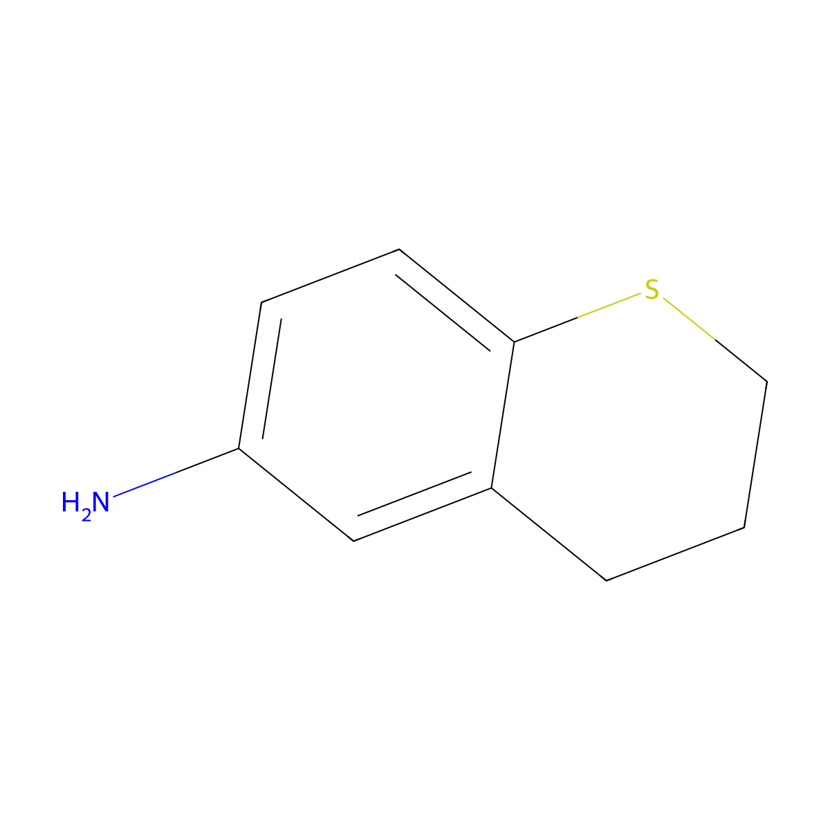 Thiochroman-6-amine molecular structure, CAS 1369163-28-9