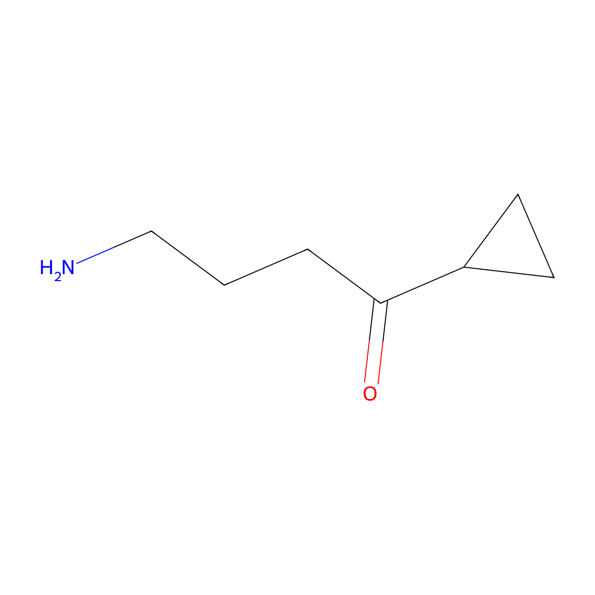 4-Amino-1-cyclopropylbutan-1-one molecular structure, CAS 1369165-88-7