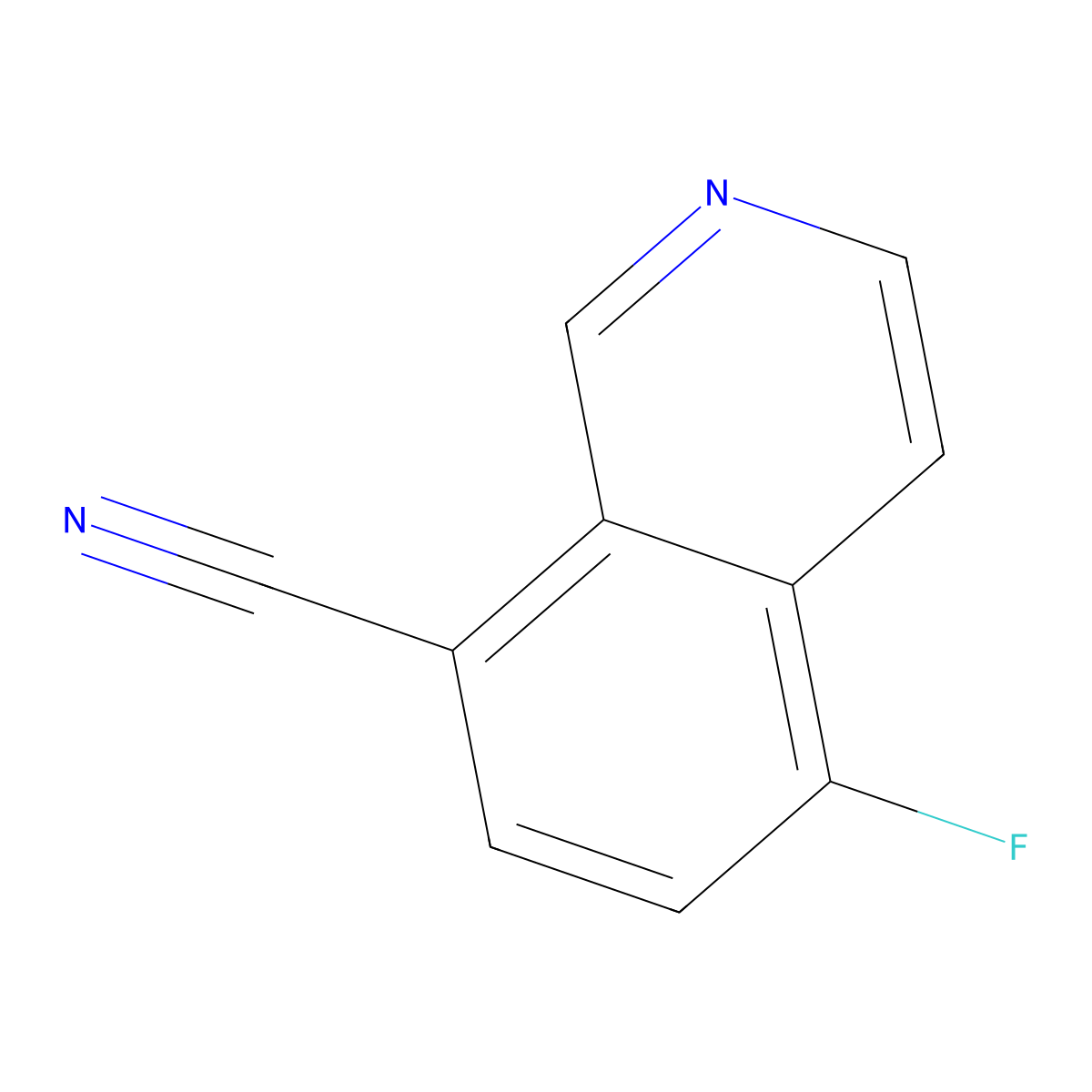 5-Fluoroisoquinoline-8-carbonitrile molecular structure, CAS 1369186-03-7