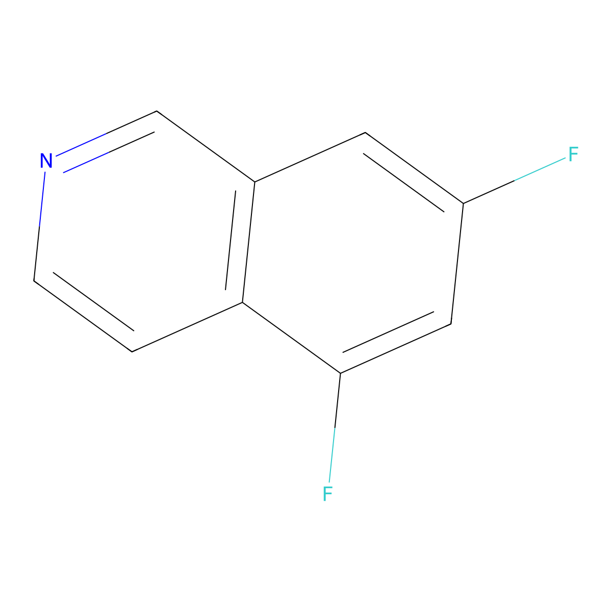 5,7-Difluoroisoquinoline molecular structure, CAS 1369186-67-3