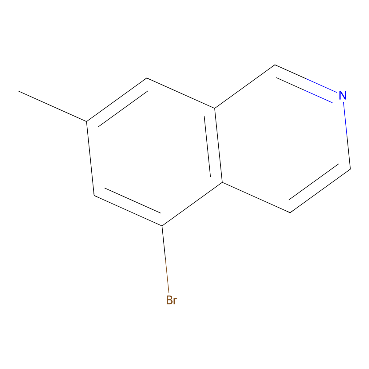 5-Bromo-7-methylisoquinoline molecular structure, CAS 1369186-73-1