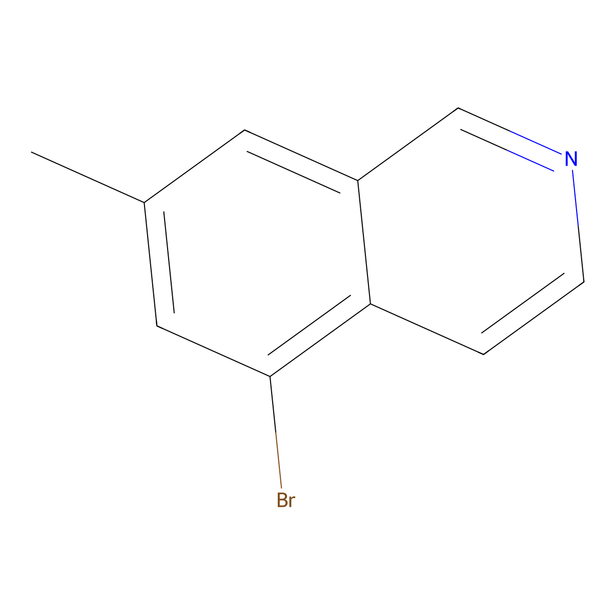 5-Bromo-7-methylisoquinoline molecular structure, CAS 1369186-73-1