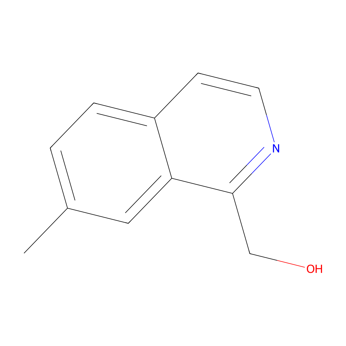 (7-Methylisoquinolin-1-yl)methanol molecular structure, CAS 1369191-08-1