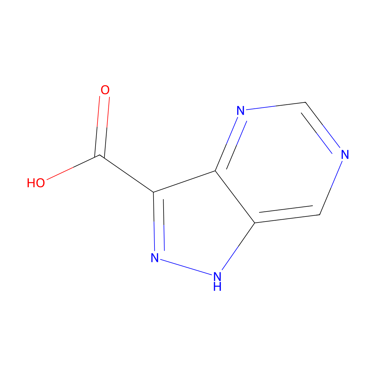 1h-Pyrazolo[4,3-d]pyrimidine-3-carboxylic acid molecular structure, CAS 1369235-47-1