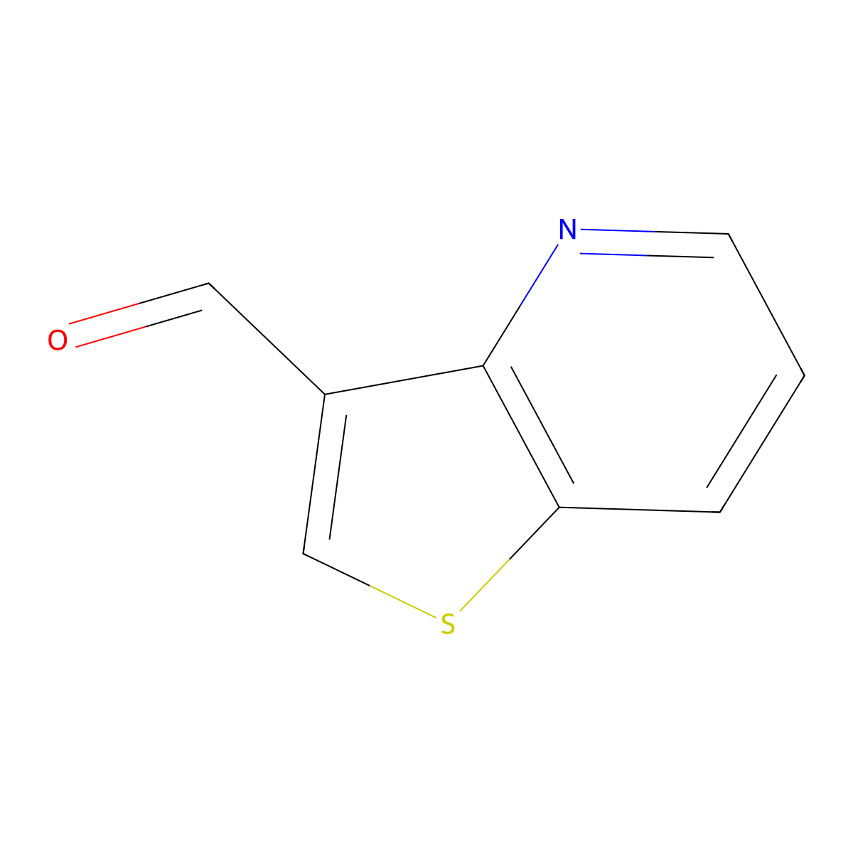 Thieno[3,2-b]pyridine-3-carbaldehyde molecular structure, CAS 1369237-95-5