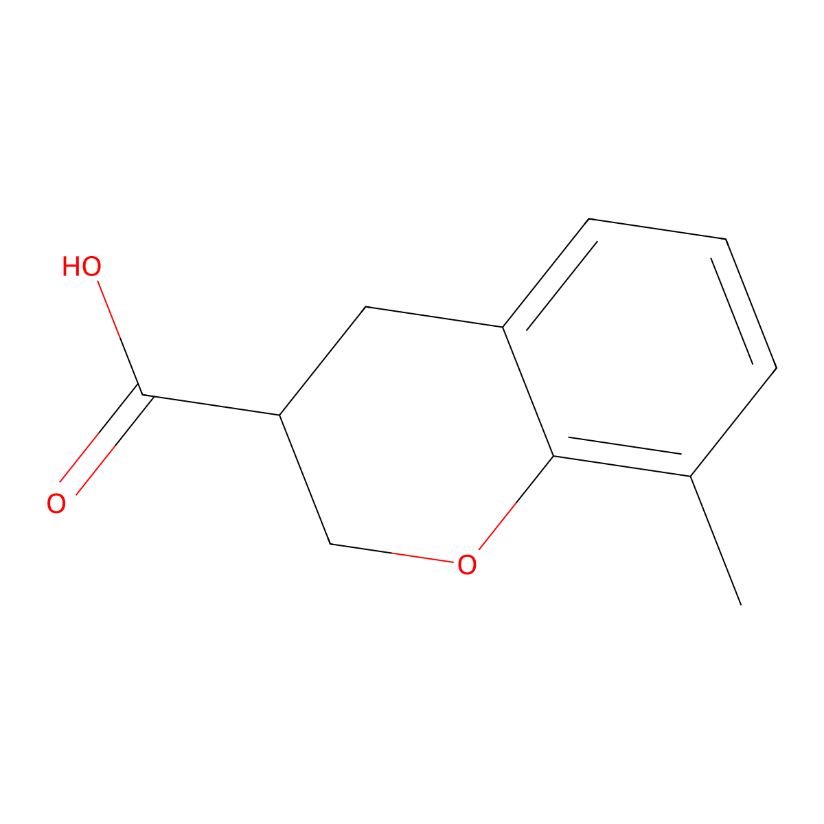 8-Methylchroman-3-carboxylic acid molecular structure, CAS 1369239-09-7
