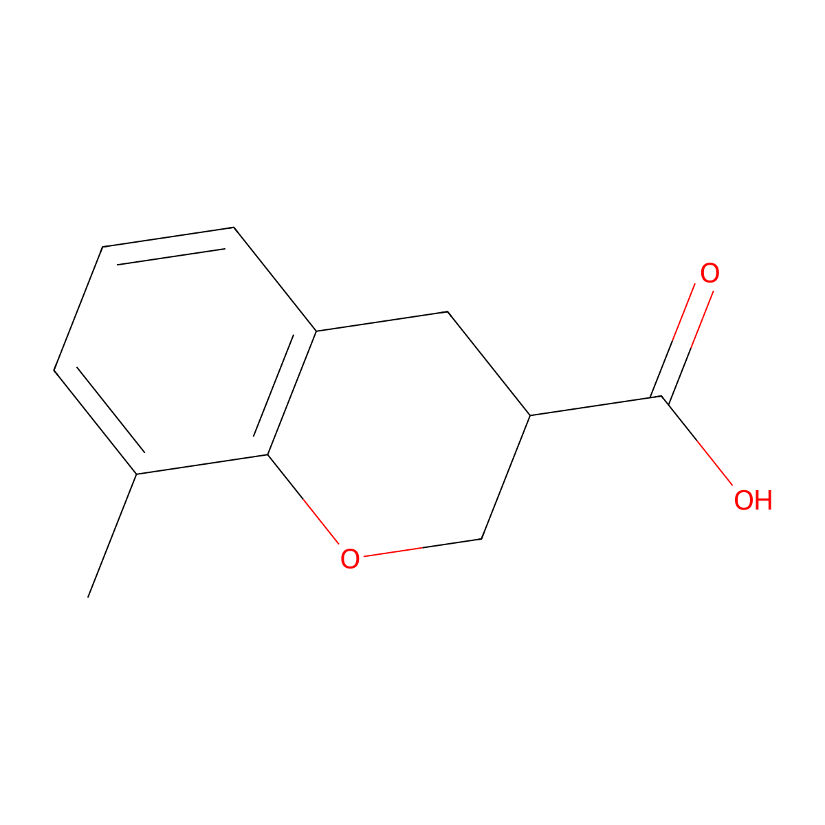 8-Methylchroman-3-carboxylic acid molecular structure, CAS 1369239-09-7