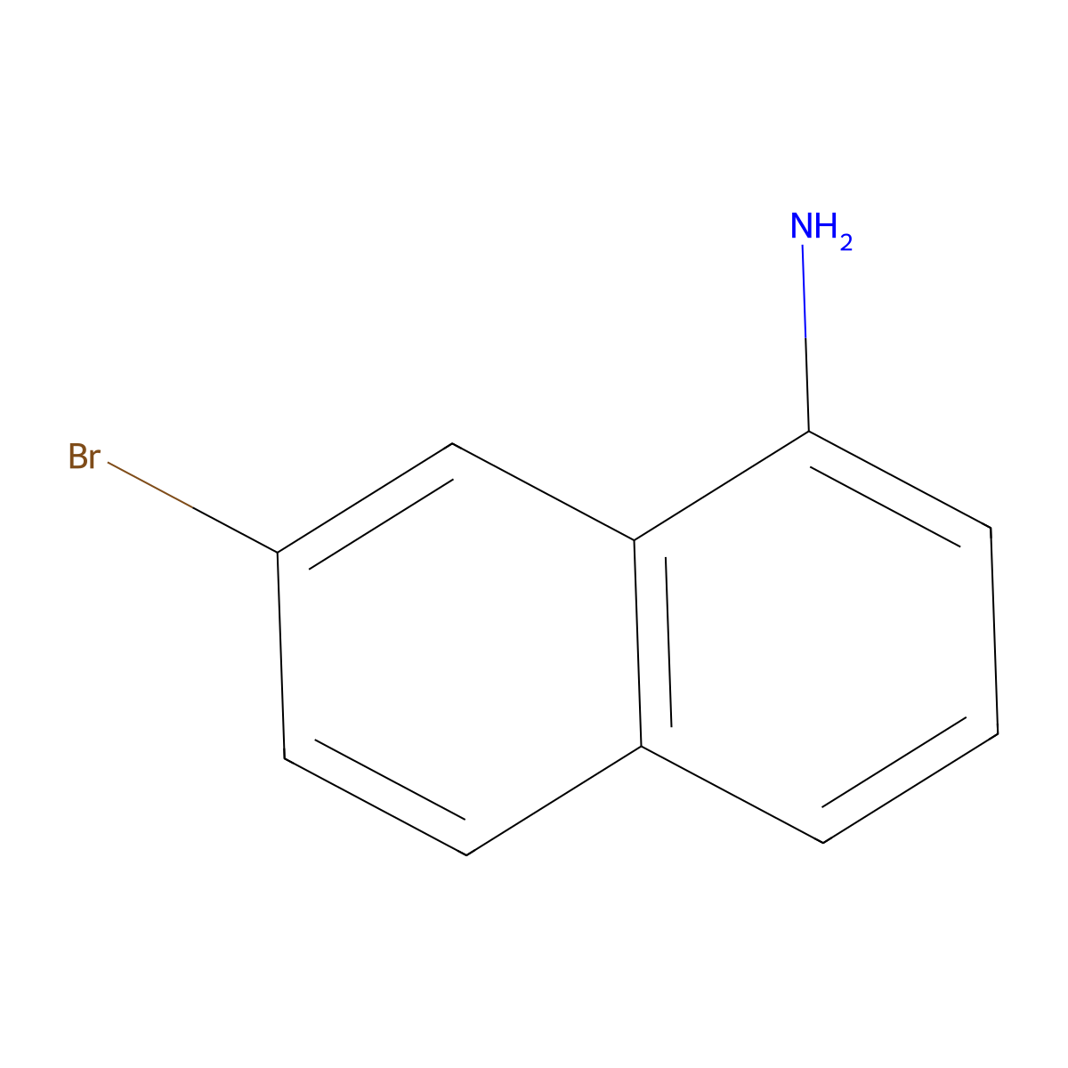 7-Bromonaphthalen-1-amine molecular structure, CAS 136924-78-2