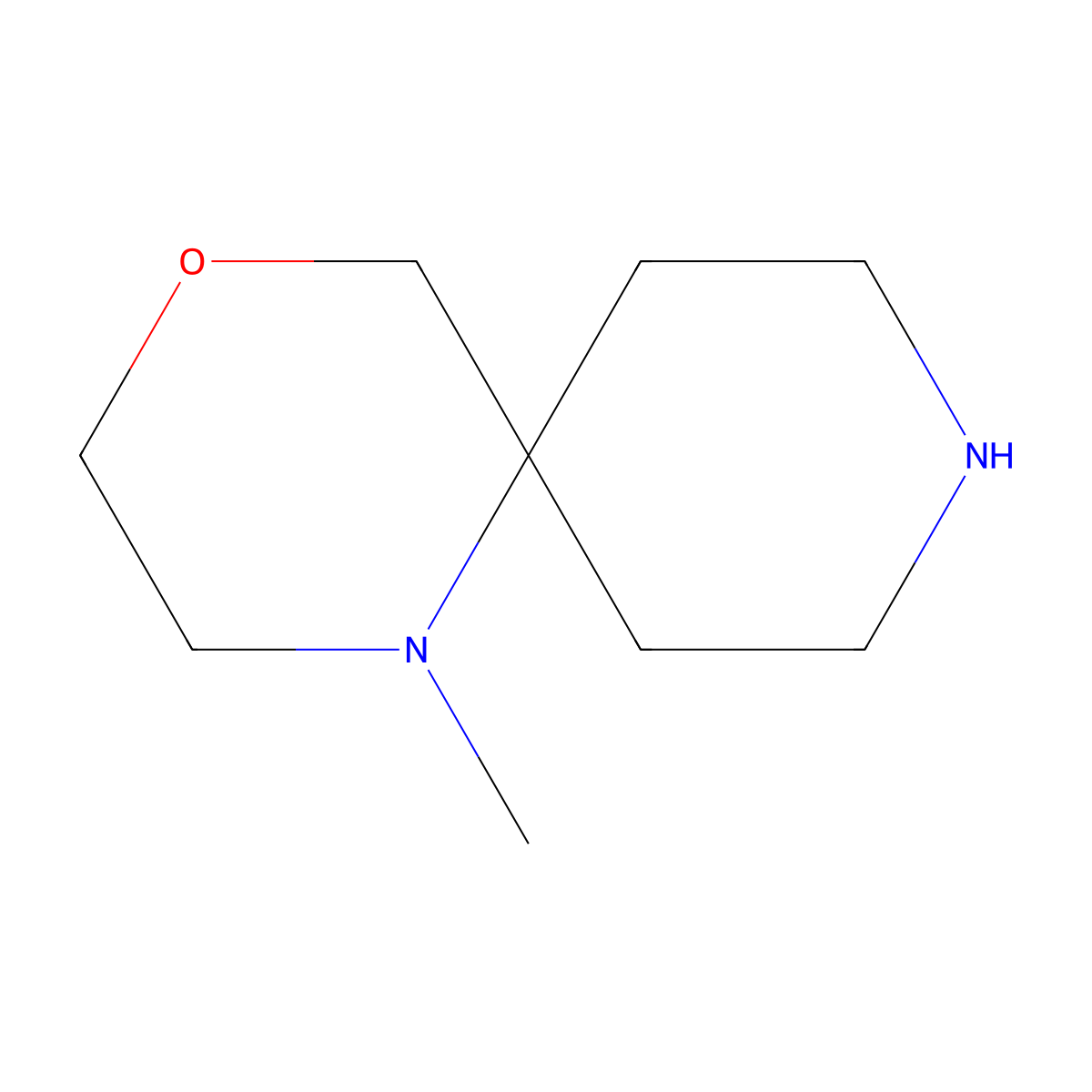 1-Methyl-4-oxa-1,9-diazaspiro[5.5]undecane molecular structure, CAS 1369245-84-0