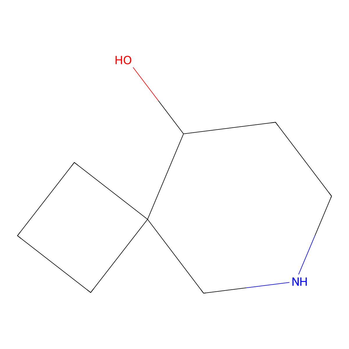 6-Azaspiro(3.5)nonan-9-ol molecular structure, CAS 1369246-31-0