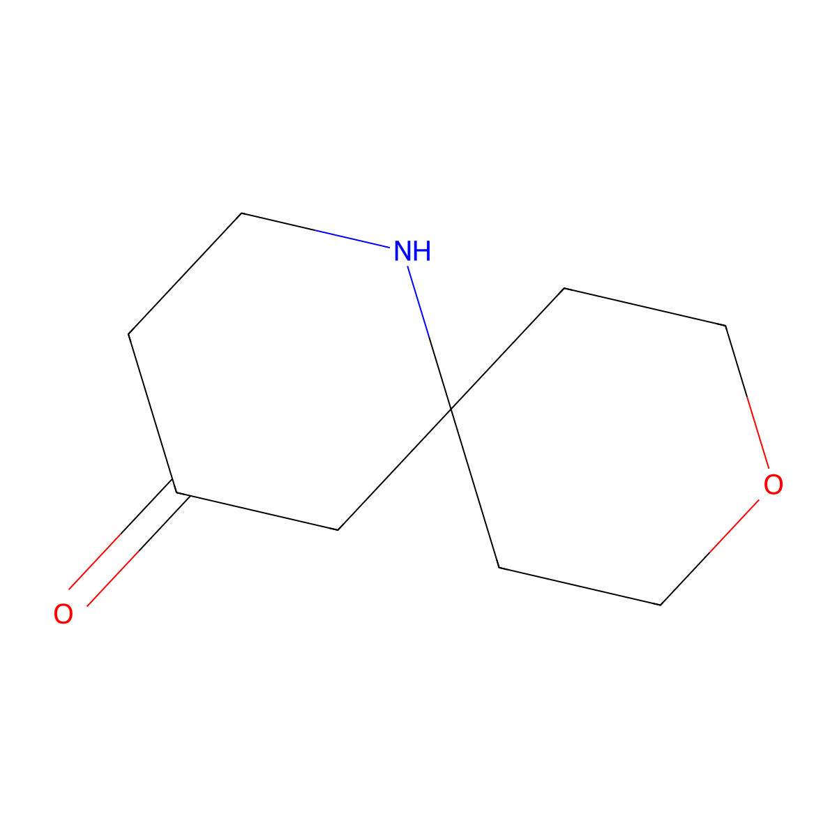 9-Oxa-1-azaspiro[5.5]undecan-4-one molecular structure, CAS 1369246-70-7