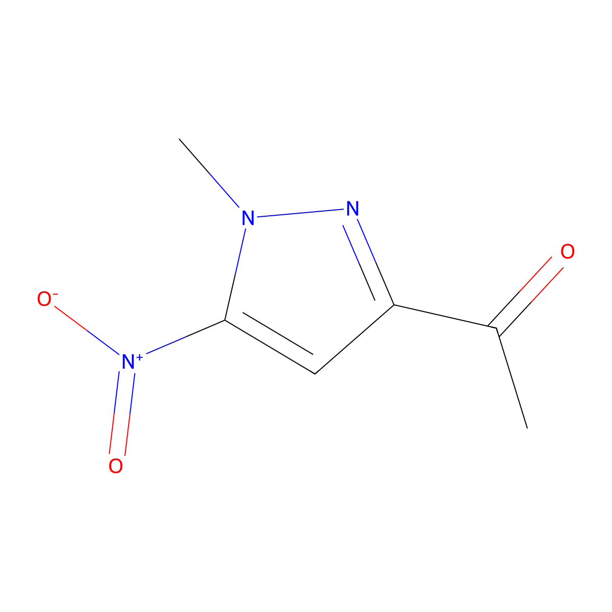 1-(1-Methyl-5-nitro-1H-pyrazol-3-yl)ethanone molecular structure, CAS 1369247-03-9