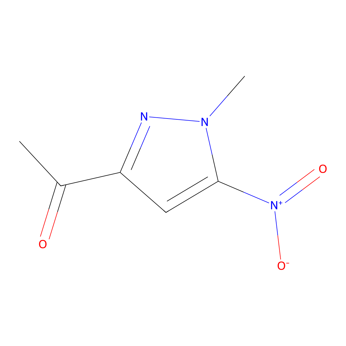 1-(1-Methyl-5-nitro-1H-pyrazol-3-yl)ethanone molecular structure, CAS 1369247-03-9